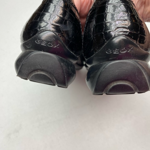 Geox Respira BLK Leather Loafers, EU 38.5 / US 8 Spring Sale - Picture 3 of 7